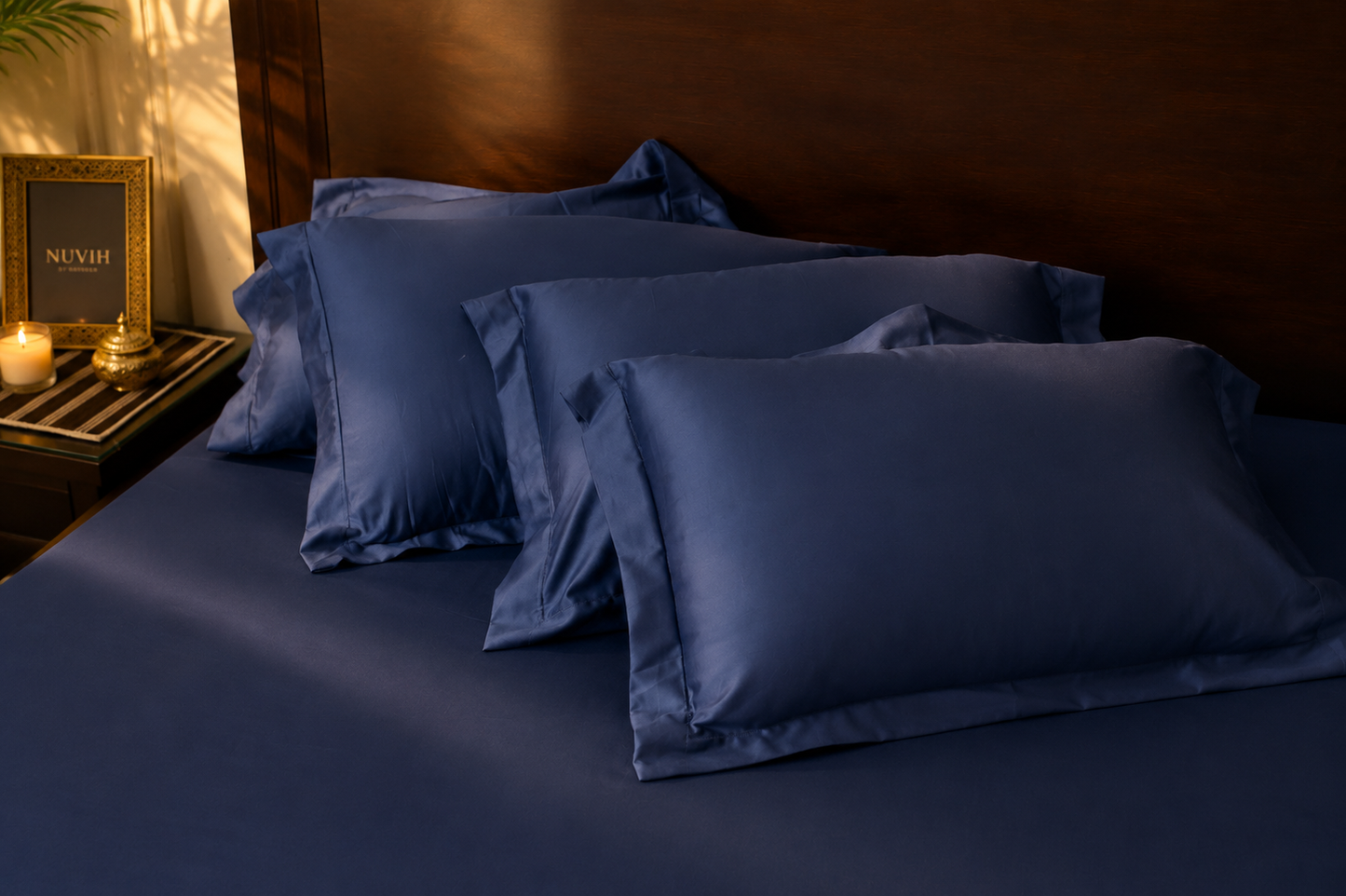 Signature Solid Sheet Set | Midnight Tide | 500 Thread Count
