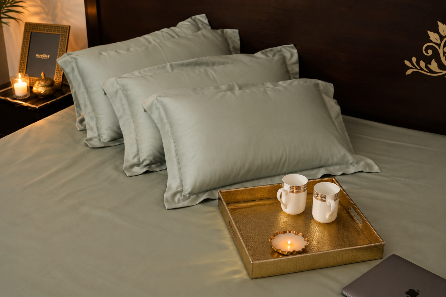 Signature Solid Sheet Set | Sage Mist | 500 Thread Count