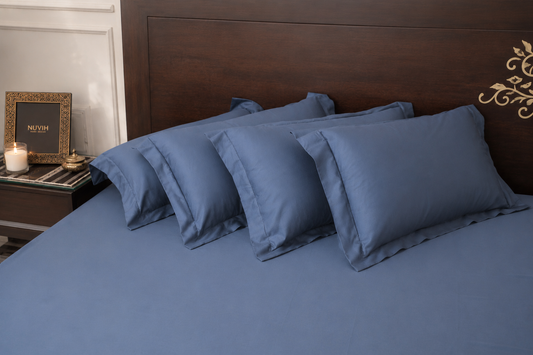 Signature Solid Sheet Set | Dusty Blue | 500 Thread Count