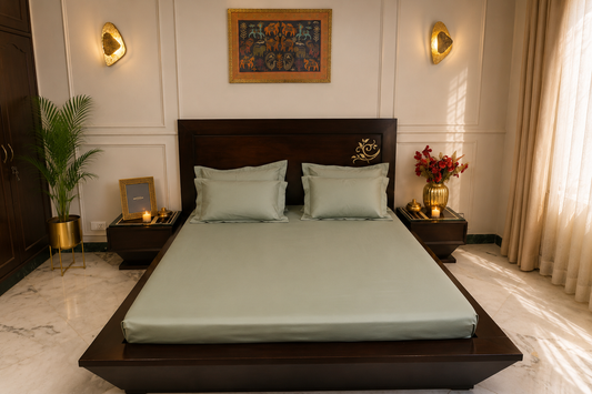 Signature Solid Sheet Set | Sage Mist | 500 Thread Count