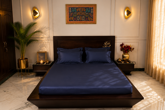 Signature Solid Sheet Set | Midnight Tide | 500 Thread Count