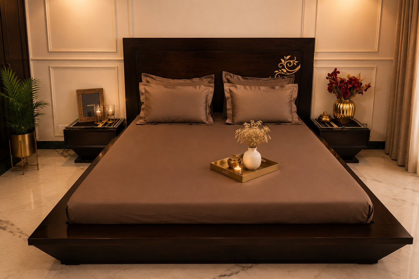 Signature Solid Sheet Set | Mocha Mist | 500 Thread Count