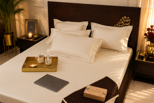 Signature Solid Sheet Set | Pearl Ivory | 500 Thread Count