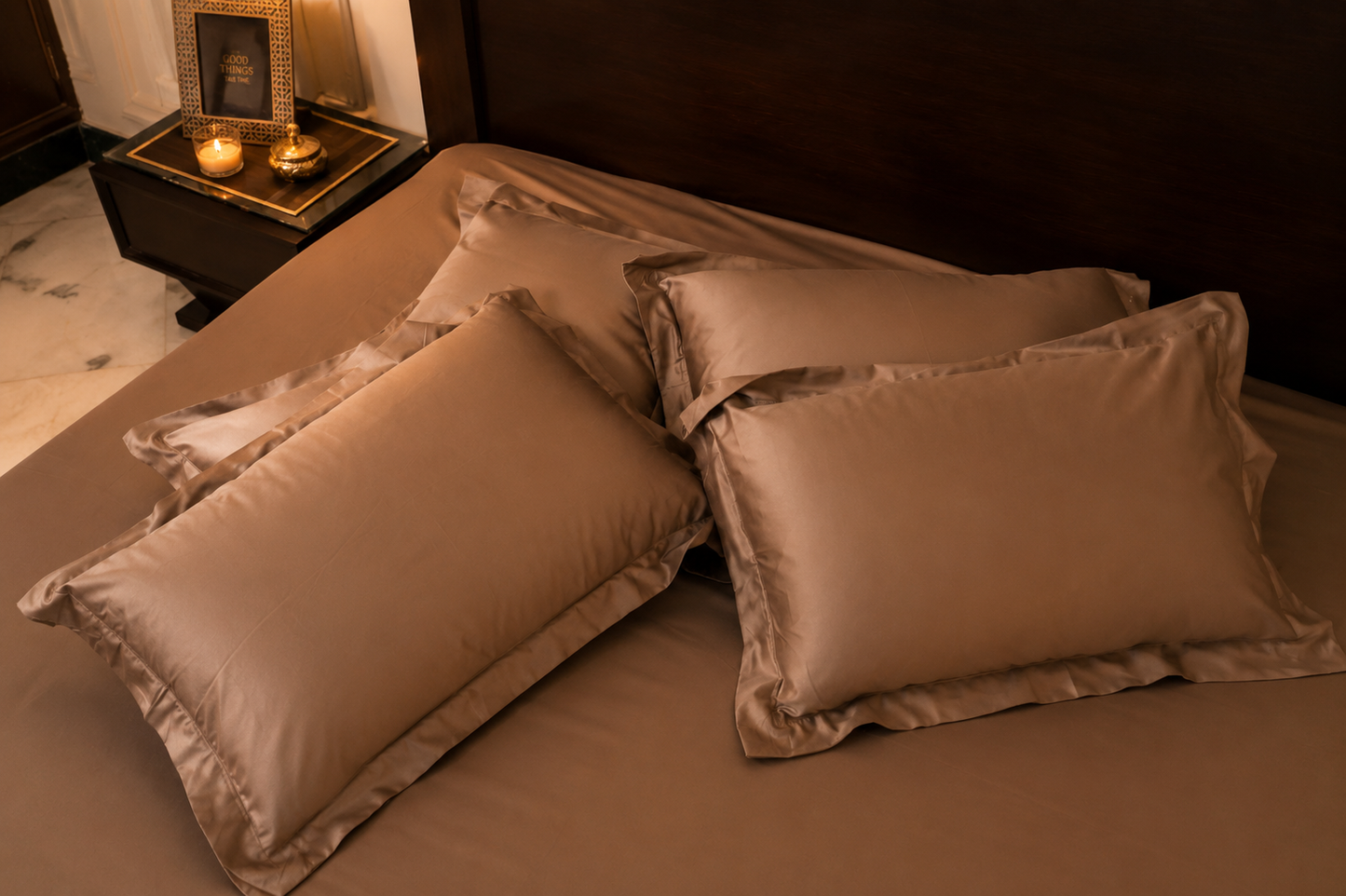 Signature Solid Sheet Set | Mocha Mist | 500 Thread Count