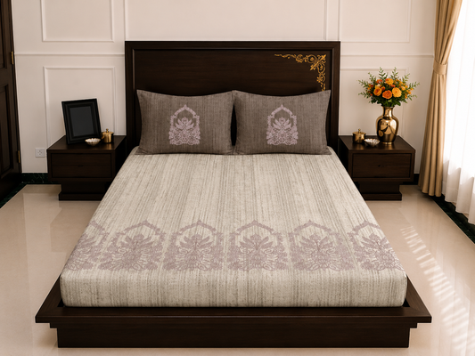 Harmony Printed Sheet Set | Ivory Heritage | 300 Thread Count