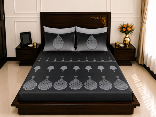 Harmony Printed Sheet Set | Midnight Royale | 300 Thread Count
