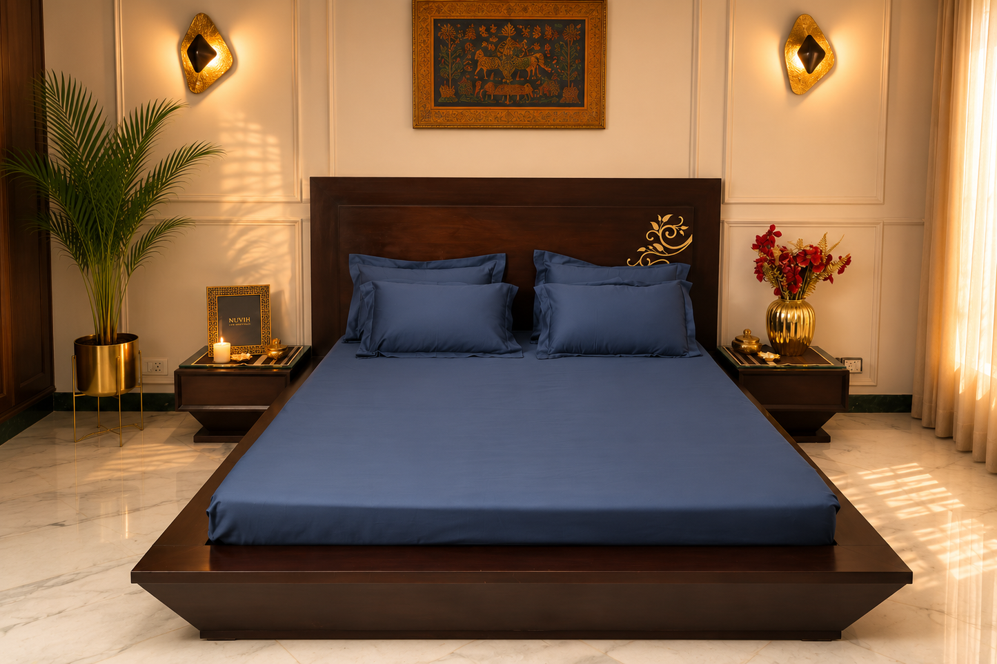 Signature Solid Sheet Set | Dusty Blue | 500 Thread Count