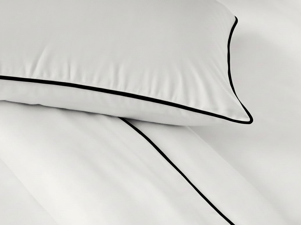 Piping Luxe Duvet Cover Set | 600 Thread Count
