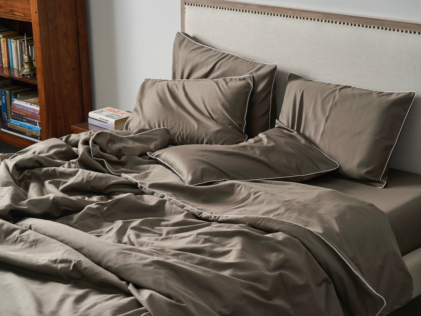 Piping Luxe Duvet Cover Set | 600 Thread Count